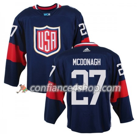 Adidas Maillot de Hockey États-Unis Ryan McDonagh 27 Coupe du monde de hockey sur glace 2016 Bleu Premier - Homme Adidas Maillot de Hockey États-Unis Ryan McDonagh 27 Coupe du monde de hockey sur glace 2016 Bleu Premier - Homme